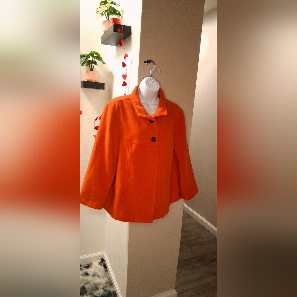 Chico's Wool Swing Jacket Size 3 - Picture 9 of 15
